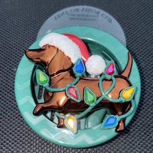 ADORABLE DACHSHUND CHRISTMAS DOG CAR VENT CLIP